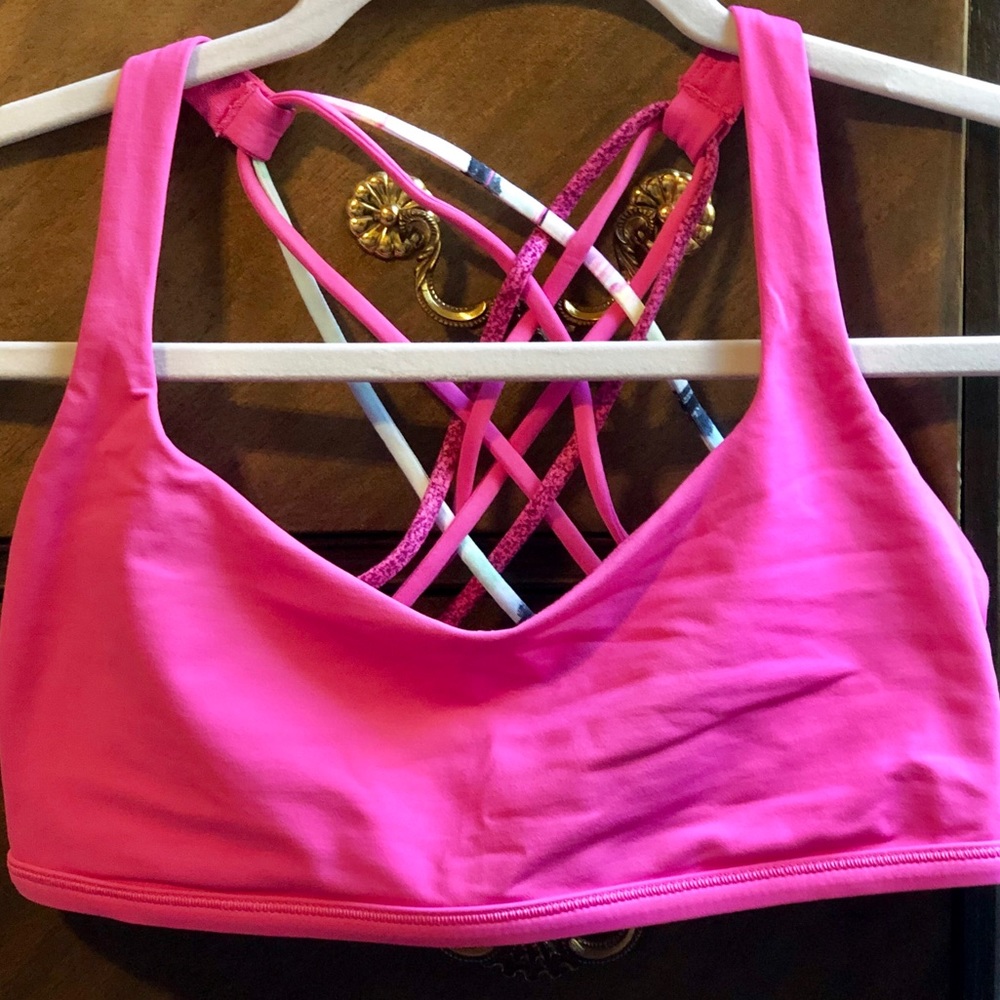Lululemon pink sports bra size 8